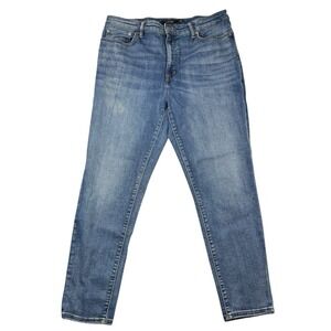 Lauren Ralph Lauren Black Label Jeans Women's 16 Blue Straight Leg Med Wash